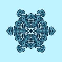 Mandala pattern art background free vector