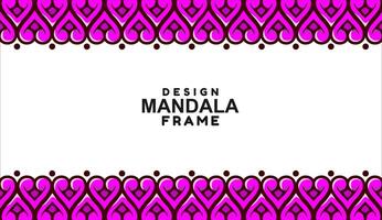 background with mandala frame Free Vector