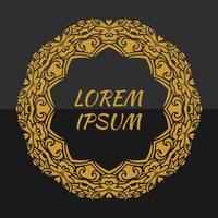 background with mandala frame Free Vector