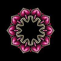 Mandala pattern art background free vector