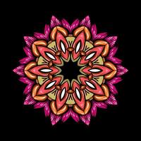 Mandala pattern art background free vector