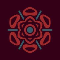 Mandala pattern art background free vector