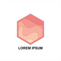 vector abstract icon, hexagonal logo for your company. free vector