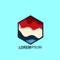 vector resumen icono, hexagonal logo para tu compañía. gratis vector