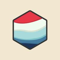 vector abstract icon, hexagonal logo for your company. free vector