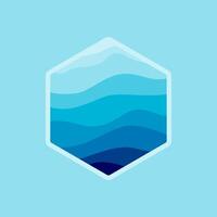 vector resumen icono, hexagonal logo para tu compañía. gratis vector