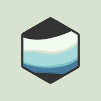 vector abstract icon, hexagonal logo for your company. free vector