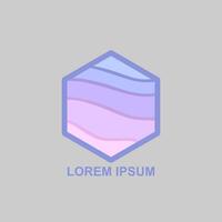 vector resumen icono, hexagonal logo para tu compañía. gratis vector