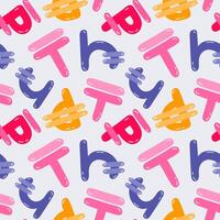 Playful simple seamless pattern with different international currency symbols. Bright background with hand drawn doodle of money signs in naive style for wrapping paper, background, fabric, scrapbook. vector