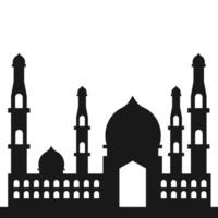 islámico mezquita silueta vector