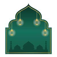 Islamic Mosque Frame Background vector