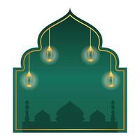 Islamic Mosque Frame Background vector