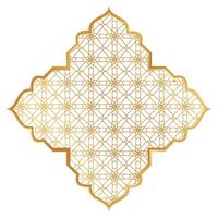 Golden Islamic Border vector