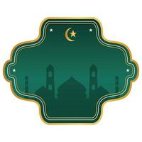 Islamic Mosque Frame Background vector