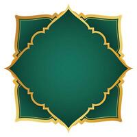 Golden Islamic Frame vector