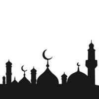 Islamic Mosque Silhouette vector