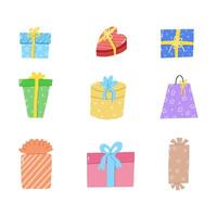 Gift box hand drawn vector illustration