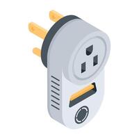 eléctrico dispositivos isométrica icono vector