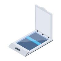 Wireless Gadgets Isometric Icon vector