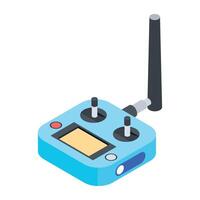 Wireless Gadgets Isometric Icon vector