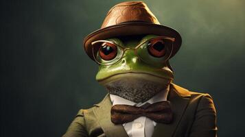 AI generated Stylish Toad illustration. photo