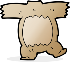 cuerpo de oso de peluche de dibujos animados png