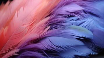 AI generated Soft Fluffy Feathers Abstract Texture background Highly Detailed photo