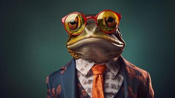 AI generated Stylish Toad illustration. photo