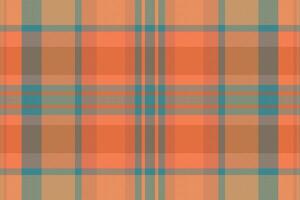 Tartan plaid pattern with texture and warm color. vector