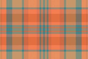 Tartan plaid pattern with texture and warm color. vector