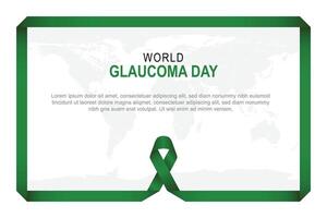 mundo glaucoma día antecedentes. vector