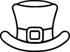 AI generated St Patricks traditional cylinder hat vector