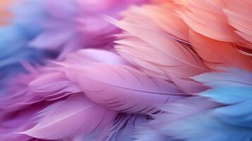 AI generated Soft Fluffy Feathers Abstract Texture background Highly Detailed photo