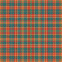 Tartan plaid pattern with texture and warm color. vector