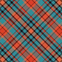 Tartan plaid pattern with texture and warm color. vector