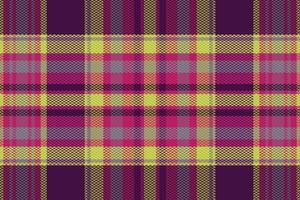 Tartan plaid pattern with texture and warm color. vector