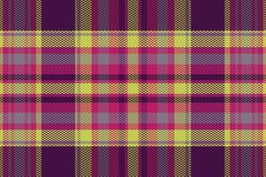 Tartan plaid pattern with texture and warm color. vector