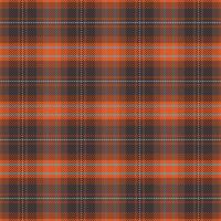 Tartan plaid pattern with texture and warm color. vector