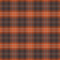 Tartan plaid pattern with texture and warm color. vector