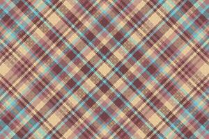 Tartan plaid pattern with texture and warm color. vector