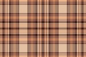 Tartan plaid pattern with texture and warm color. vector