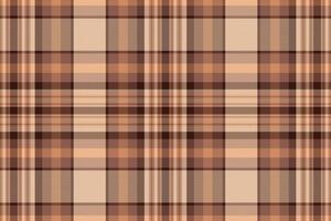 Tartan plaid pattern with texture and warm color. vector