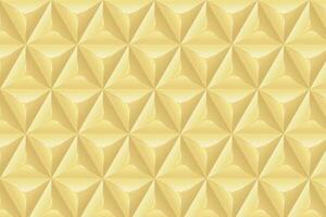 Abstract 3D geometric backgrounds. 3D gold shapes templates. Templates for banner, cover, poster, postcard. Optical 3D art. vector