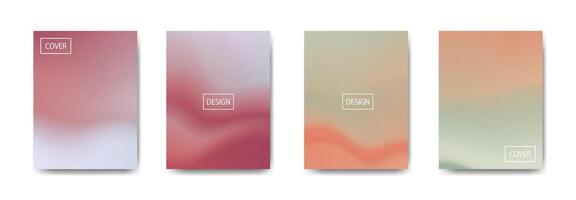 set of abstract background with beautiful gradation color, colorful background for poster flyer banner backdrop.vertical banner.cool fluid background vector illustration