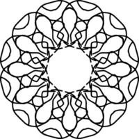 Frame Coloring page book Sketch border vector illustration