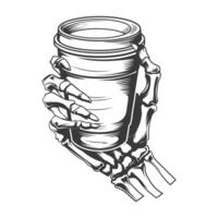 Coffee cup Holding with hand vector design