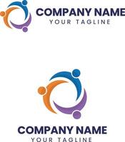 Vector flat gradient healthcare logo design template