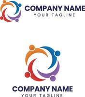 Vector flat gradient healthcare logo design template