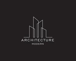 inspiración para el diseño del logotipo del edificio vector