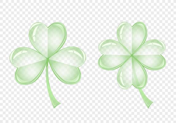 Green clover leaf. St Patrick's Day symbol, Irish lucky shamrock. Endless repeated backdrop, texture, wallpaper